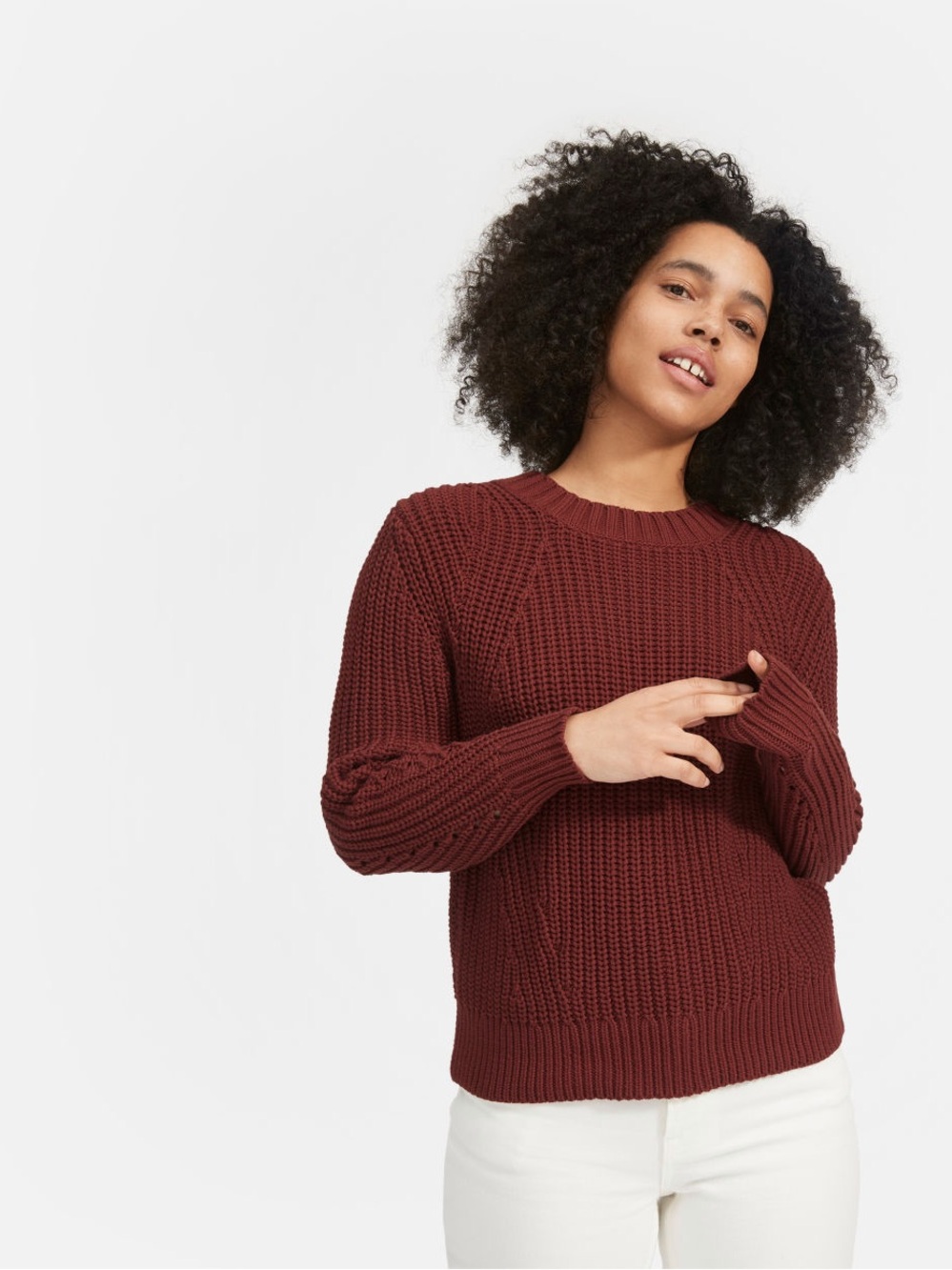 Everlane * Texture Cotton Crew Sweater